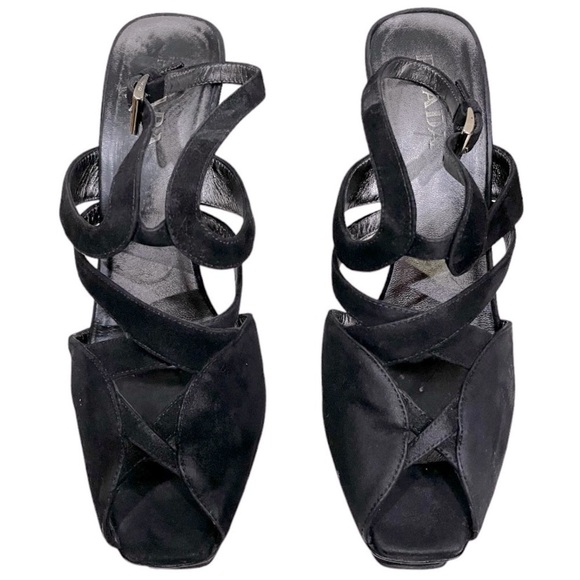 Prada authentic Black Platform Heels - Picture 5 of 11